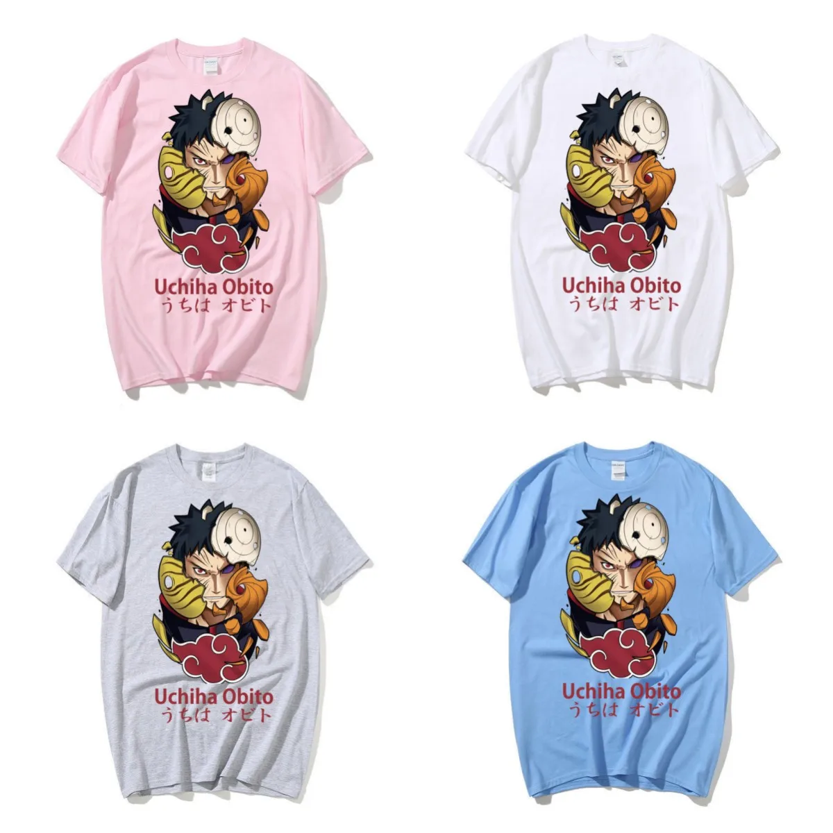 

Summer Youth Foreign Trade T-shirt Men's Clothing Anime Naruto Men and Women T-shirt Bottoming Shirt Casual Cotton Short-sleeved