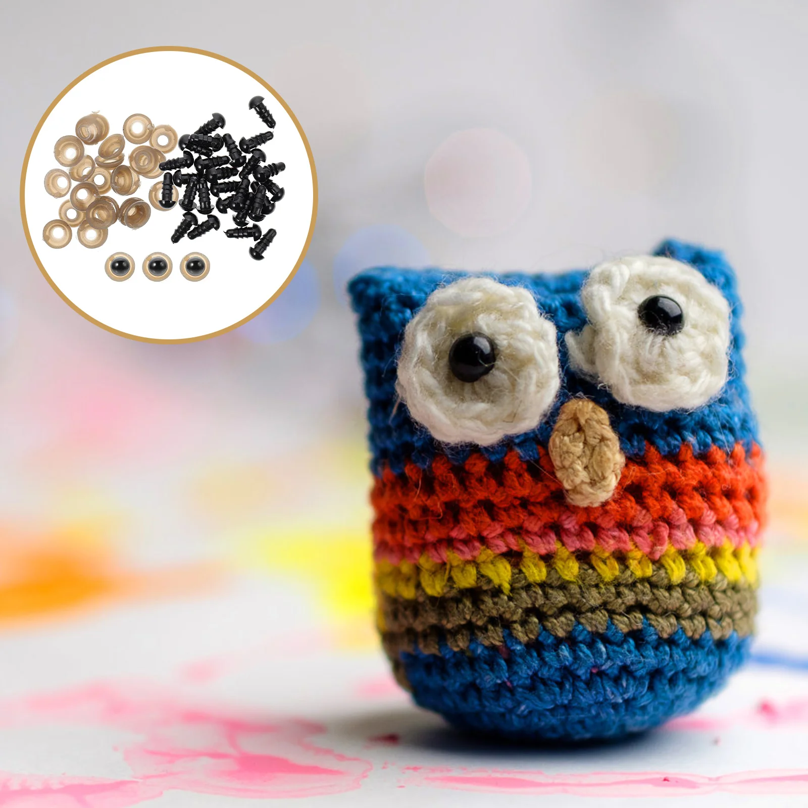 

Eyes Safety Dollcraft Crochet Stuffed Amigurumianimal Diy Animalssupplieswashers Black Plush Noses Felting Simulated Eyeball