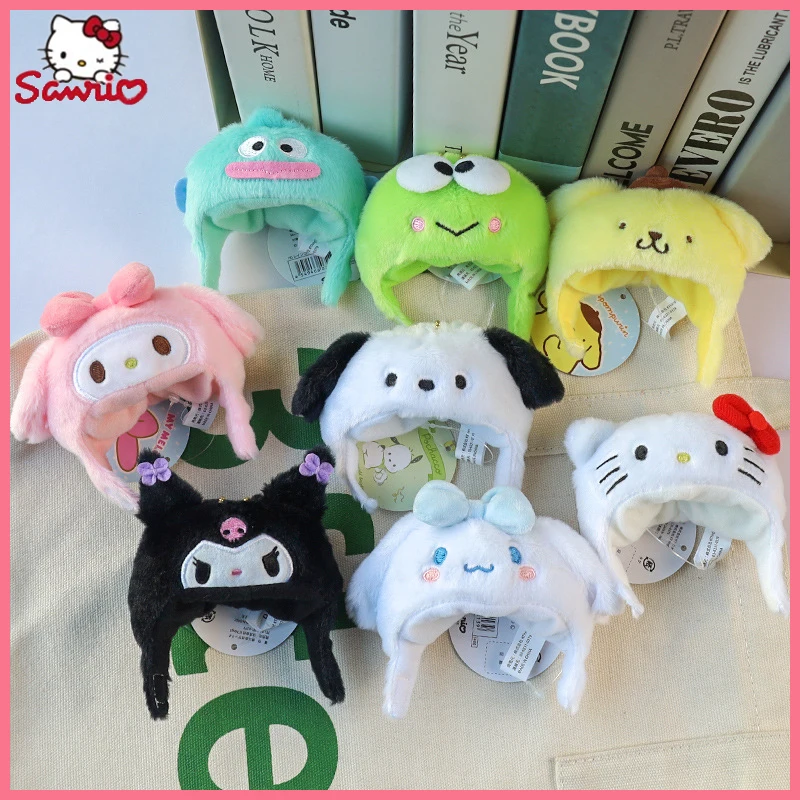 

Sanrio милый креативный Kuromi Cinnamoroll Миниатюрный Плюшевый подвесной головной убор кукла игрушки Кепка Аксессуары Украшение домашнее животное платье
