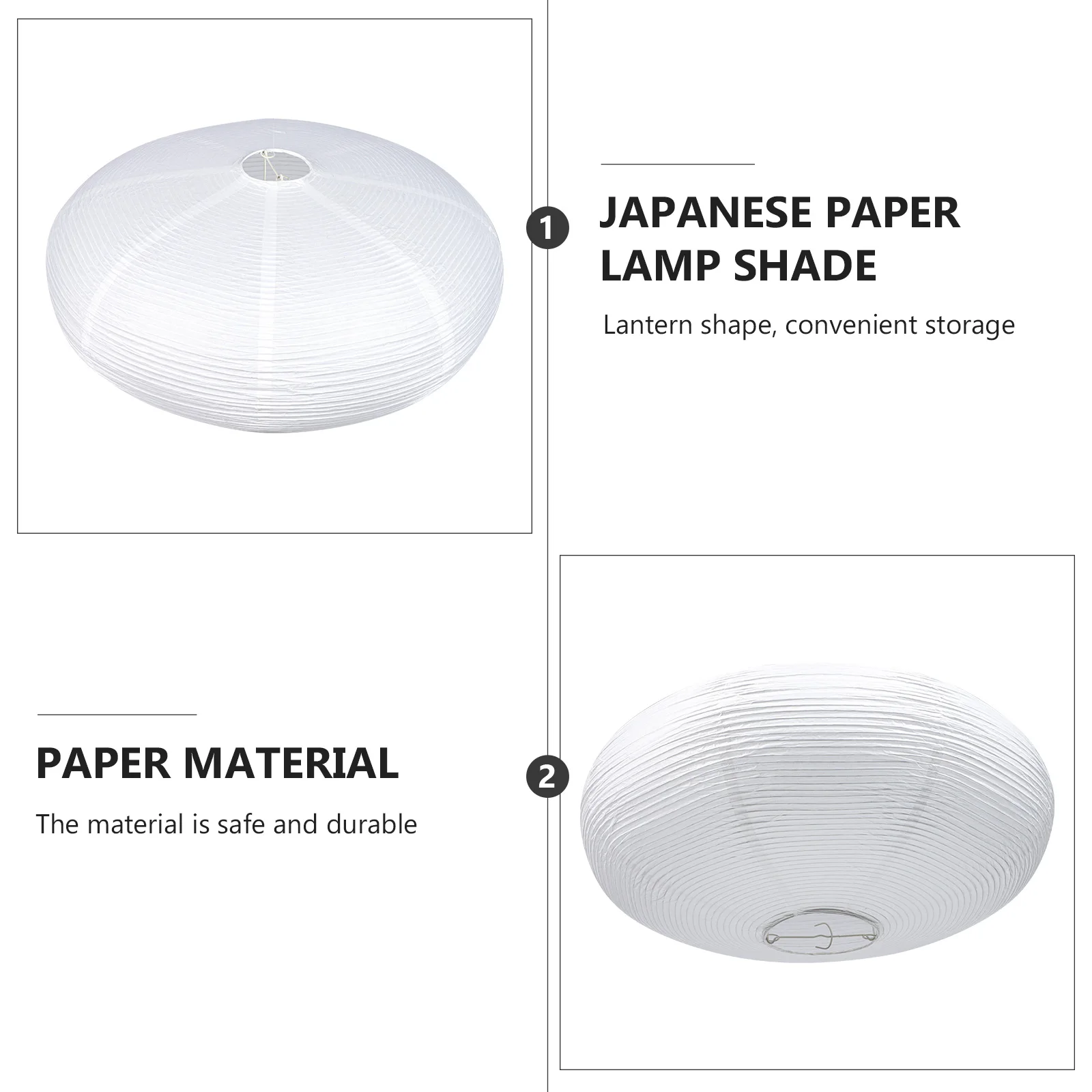 Абажур в стиле бохо бумажный подвесной светильник простой японский стиль белый