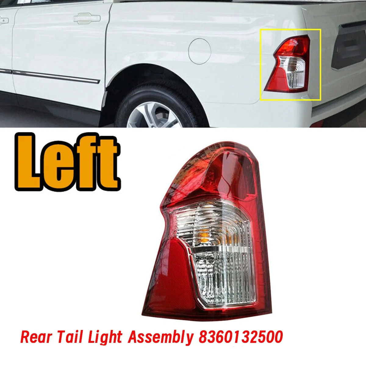 Левый задний фонарь в сборе 8360132500 для Ssangyong Actyon Sports 2012-2014 стоп-сигнал стоп-сигнала