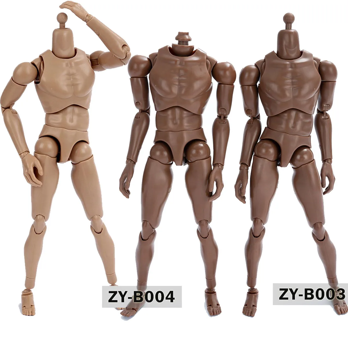 ZYTOYS ZY-B001 B002 B003 B004 1/6 Мужской пшеничный черный шарнирный корпус 25 5 см солдат Узкая