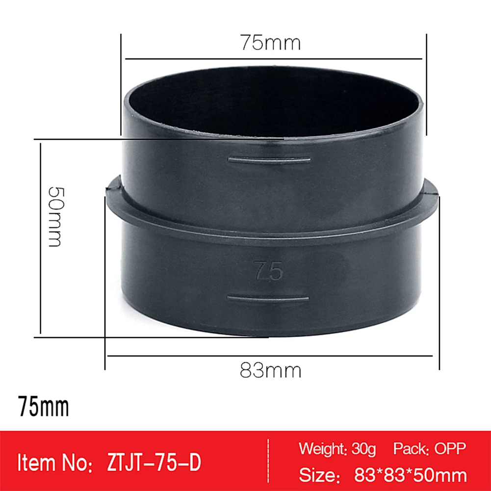 

42/60/75/90 mm Car Heater Ducting Pipe Joiner Connector Air Diesel Heater HoseTube Connector For Webasto Eberspacher Heater duct