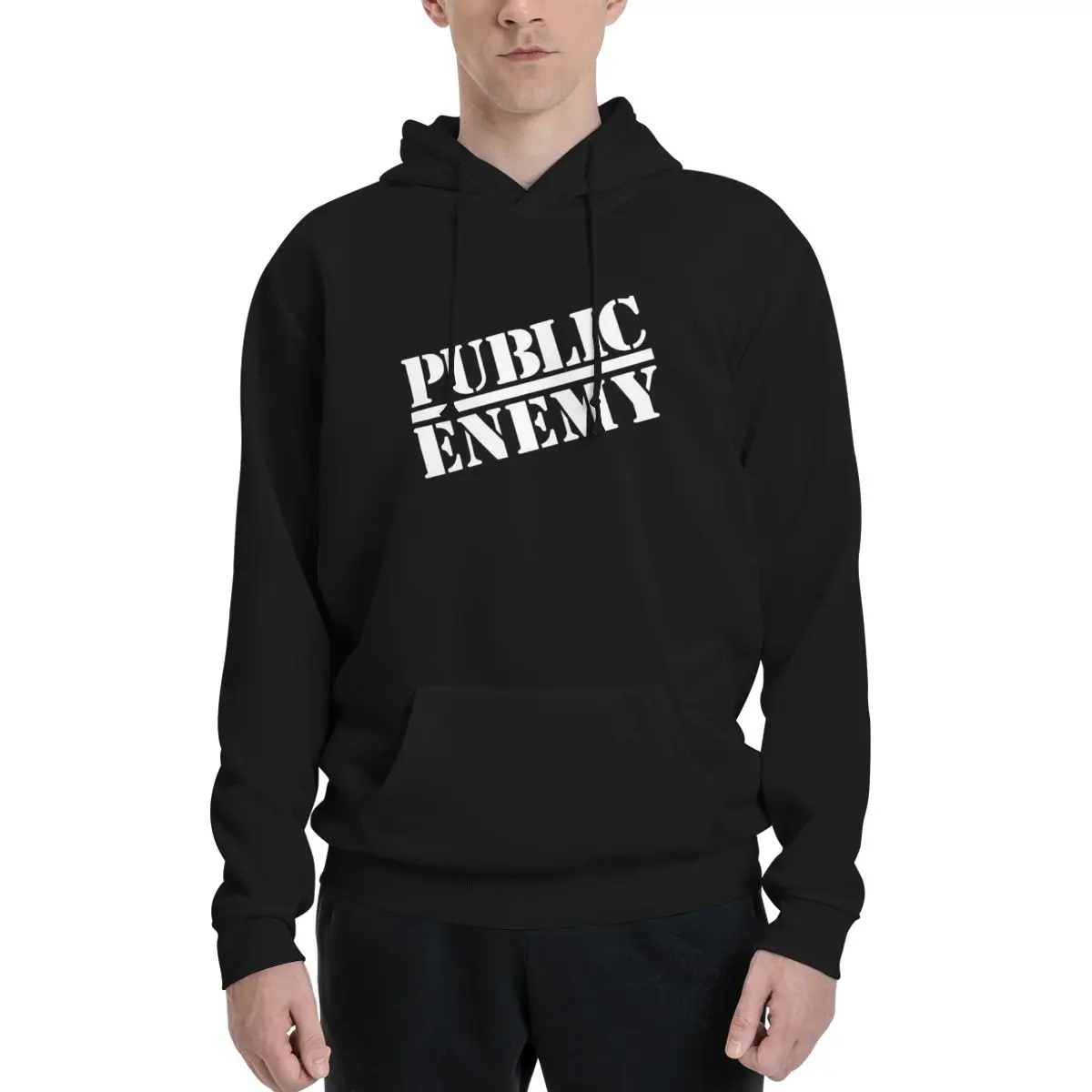 

Novelty Public Enemy Public Couples Plus Velvet Hooded Sweater High quality Activity competition cute Hooded rope pullover