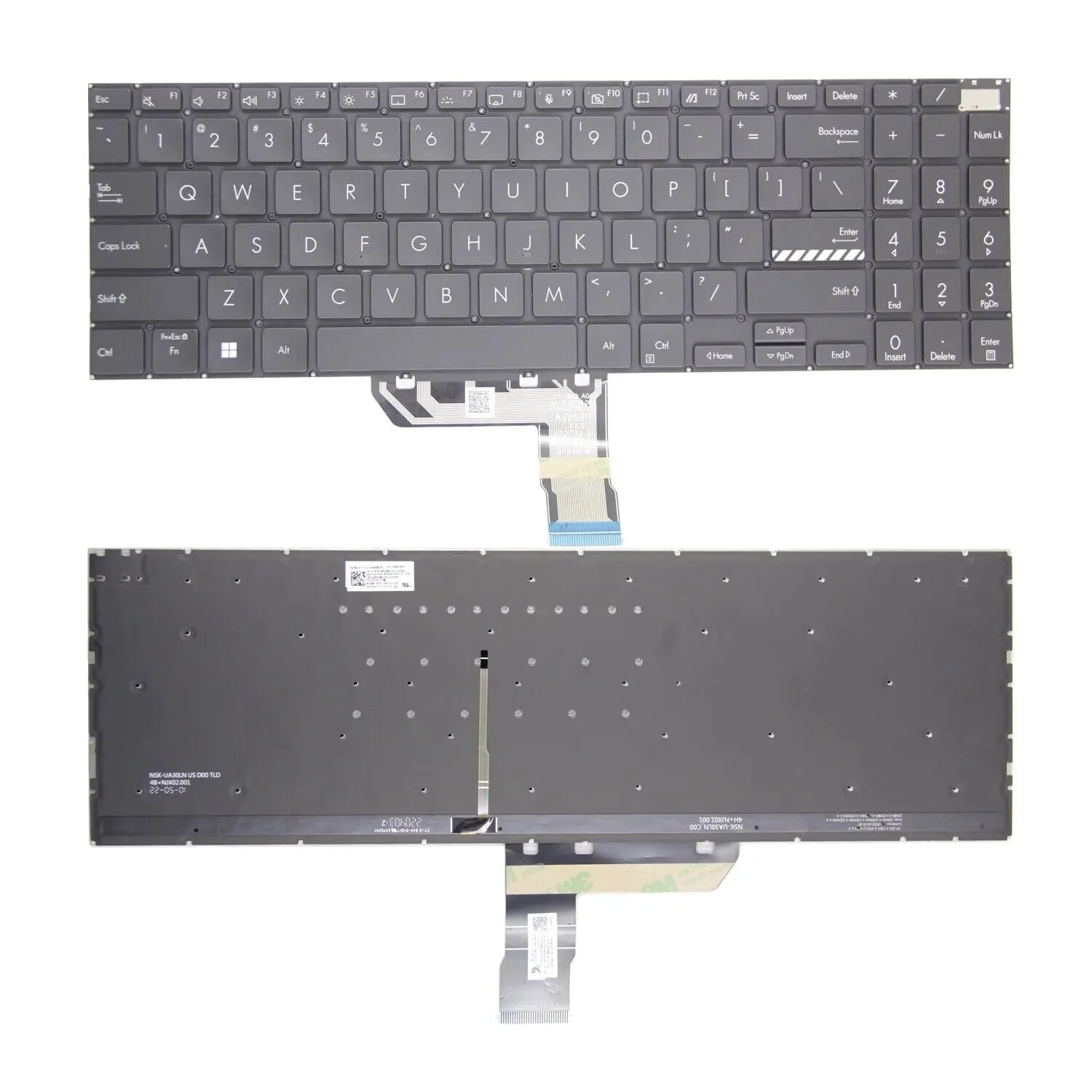 Новый ноутбук для ASUS Vivobook M7600 M7600Q M7600QC M7600QA M3500 M3500Q M3500QC клавиатура с подсветкой