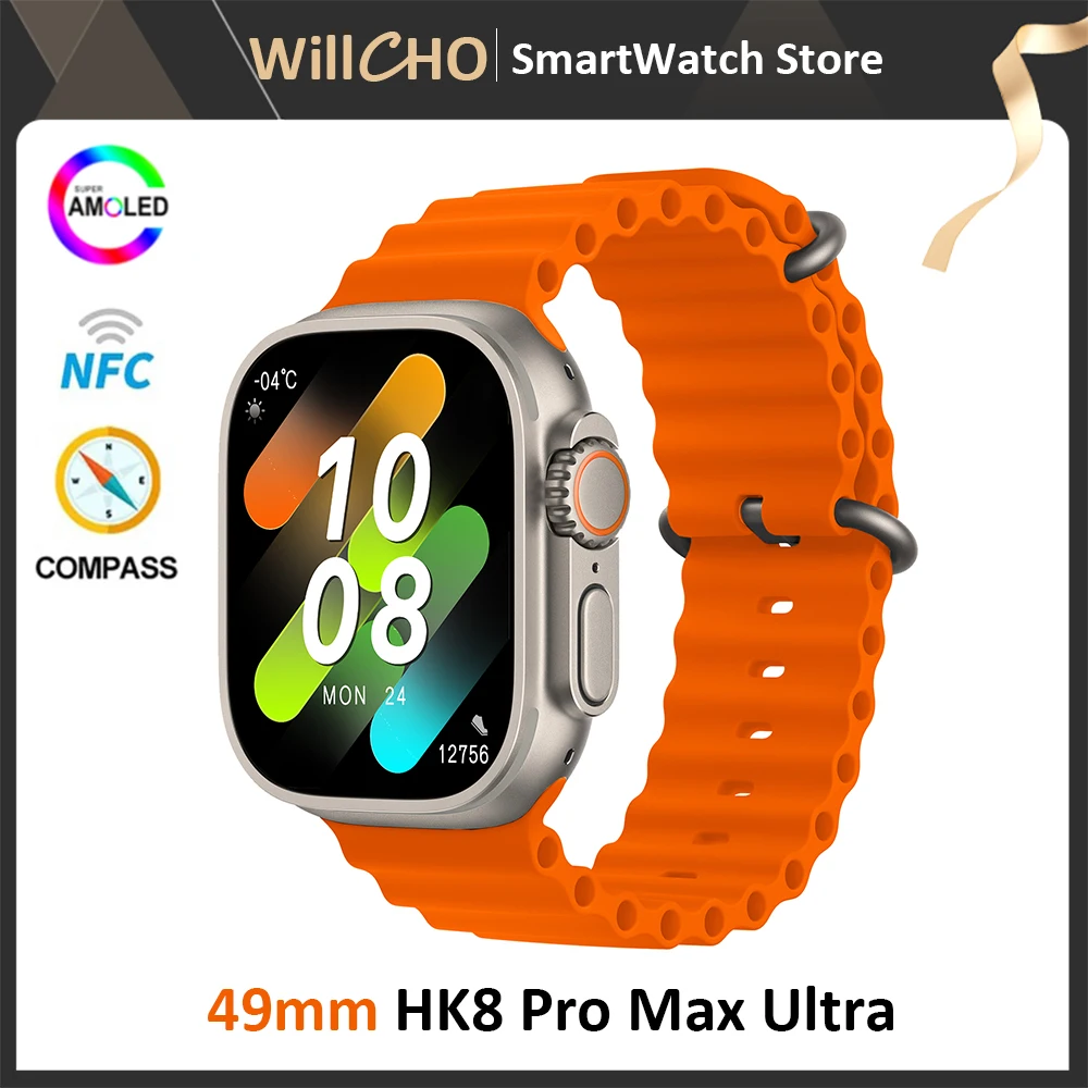 

Смарт-часы HK8 PRO MAX Ultra, 49 мм, сенсорный экран