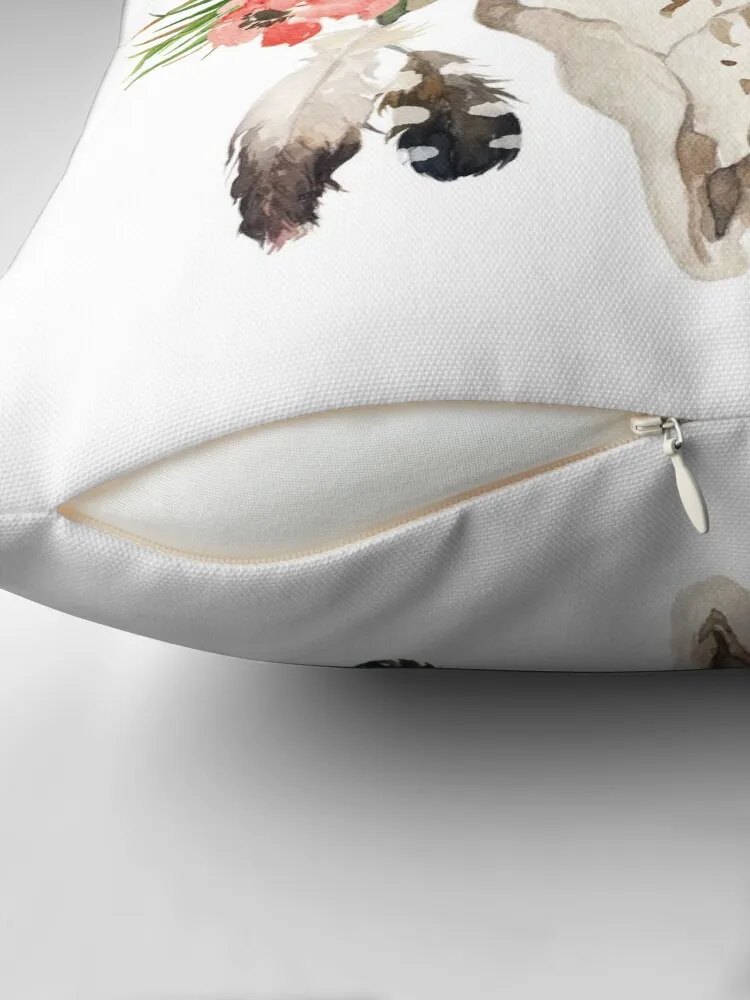 kolorowa czaszka byka - kwiatowy artystyczny nadruk poduszka do rzucania artykuły świąteczne poszewka na poduszkę elastyczna sofę