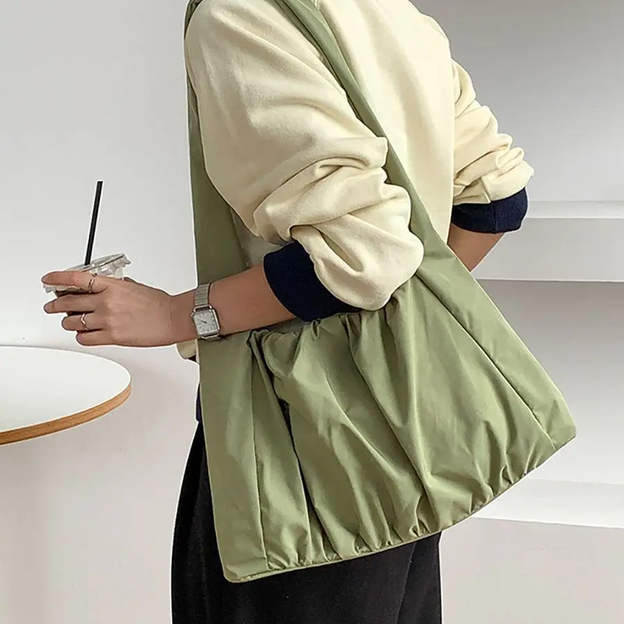 

2023 Summer NEW Brands Design Nylon Bag Crossbody Shoulder Simple Lightweight Casual Bag fold Lady Casual Shoulder Bag