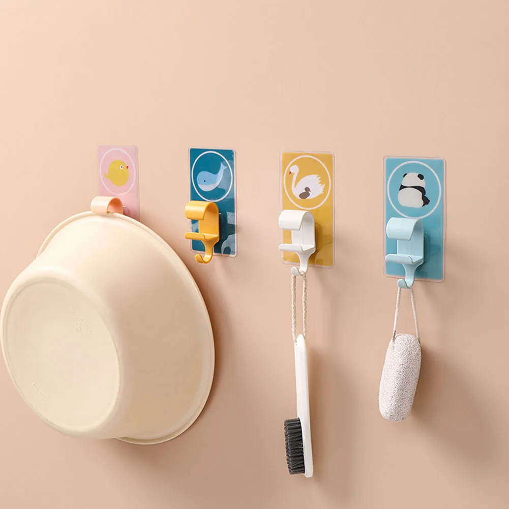 

1pc Cartoon Washbasin Hook Kitchen Seamless Sticky Hook Bathroom Multifunctional Storage and Finishing Washbasin Stand