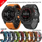 Ремешок силиконовый Easyfit для Garmin Fenix 7 7X 6X 6X Pro 5X 3 3HR, браслет для наручных часов 26 мм 22 мм, Garmin Fenix7 6 6 Pro 5 5 Plus