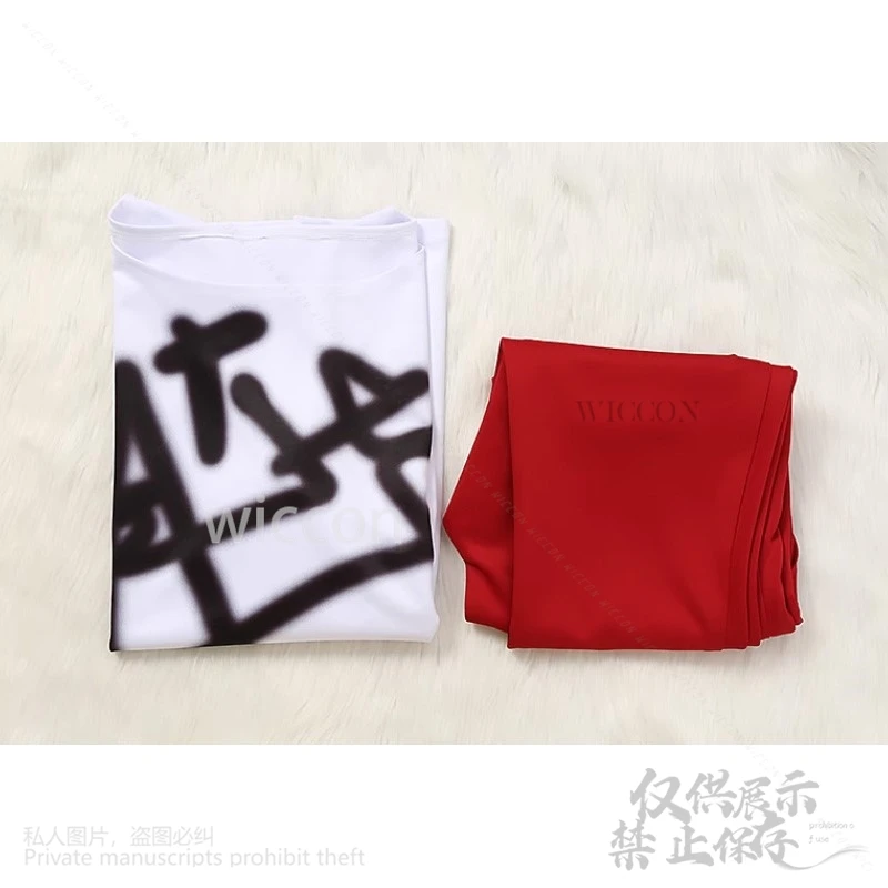 Anime Alien Stage Cosplay Till Costume Wig Tshirt Red Pants Fancy Party Halloween Tattoo Uniform Men Women Customized