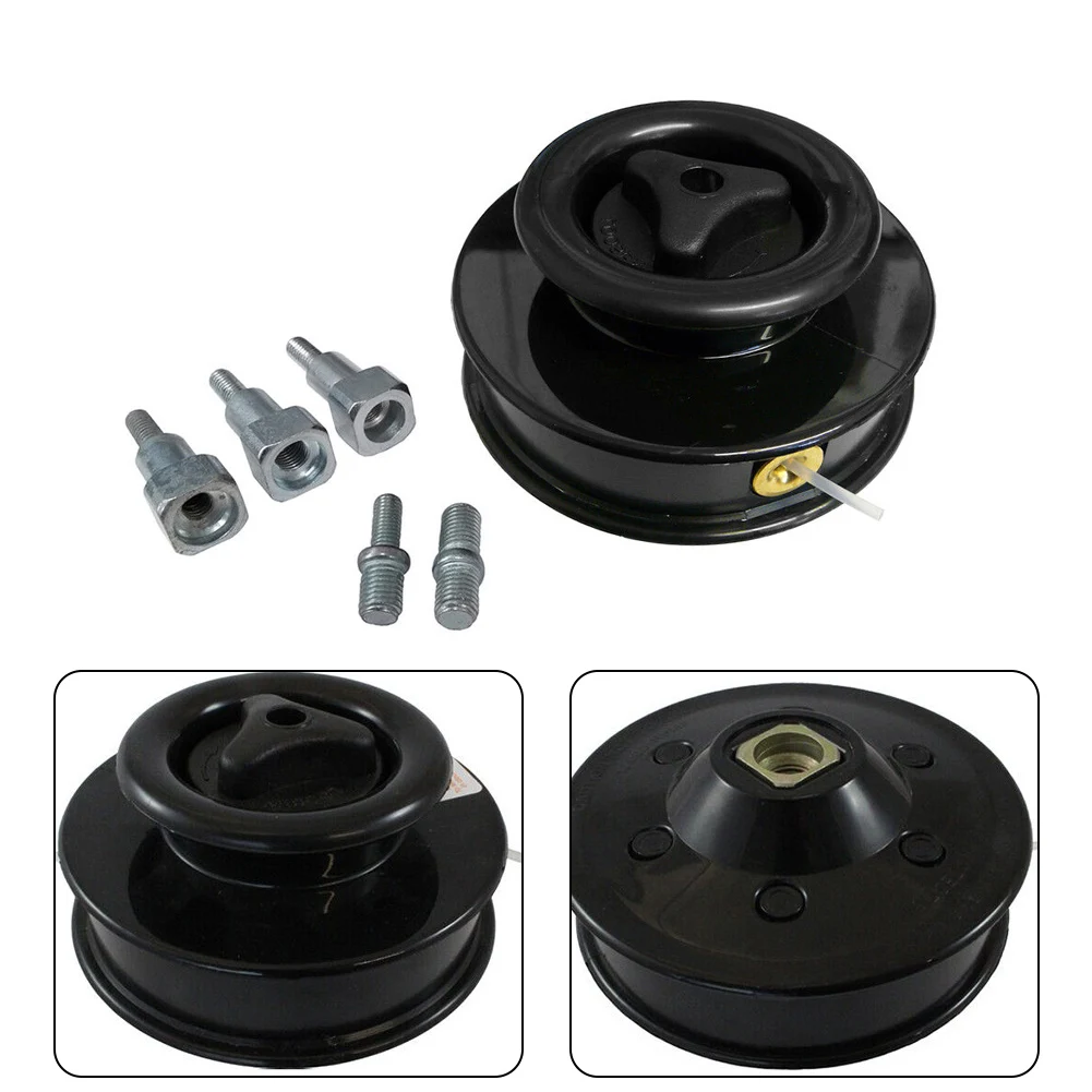 

Universal Manual Feed Trimmer 2 Line Head Square Bolt W/ 5 Adaptor Bolts String Trimmer Parts For Home Garden Tool