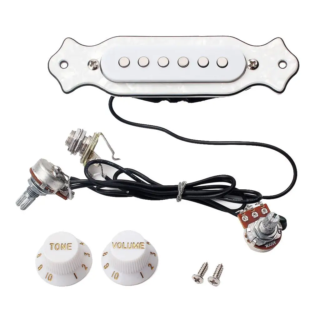 

Soundhole Magnetic Pickup Pickups + Volume Control Knobs for