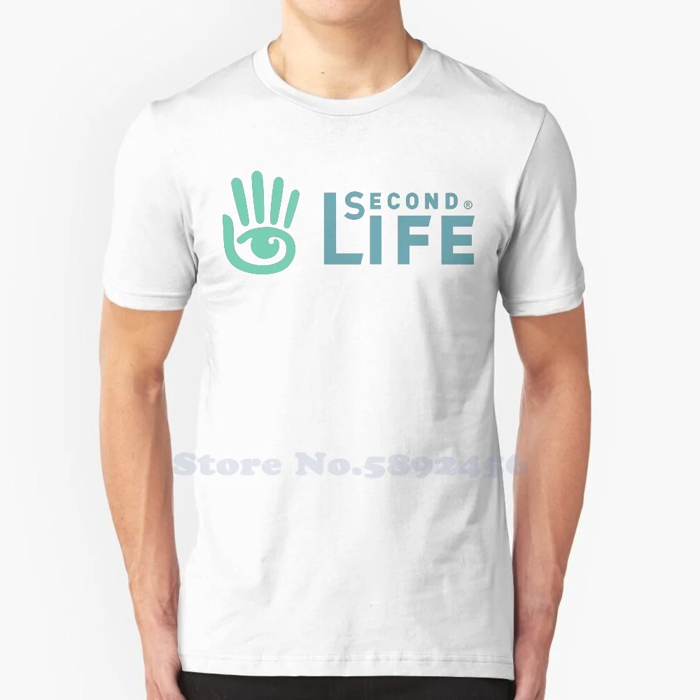 

Second Life Unisex Clothing 2023 Streetwear Printed Brand Logo T-shirt Graphic Tee