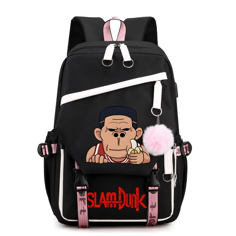 

Anime SLAM DUNK Print Backpack Teenarges Schoolbag Men Women Shoulder Laptop Travel Bags Boys Girls Fashion Mochila Ruskback