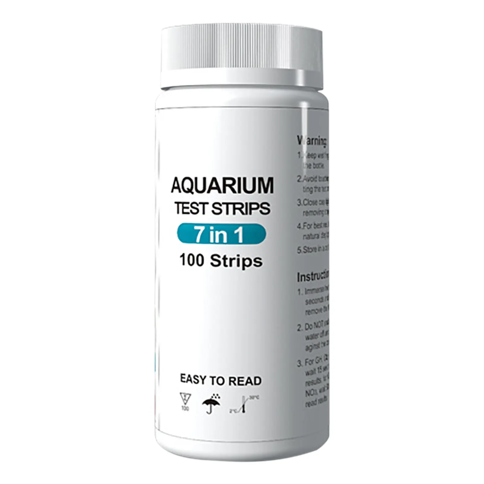 

Fish Tank Water Testing Kit 7 In 1 Aquarium Pond Test Strips For Fish Tank Testing PH Alkalinity Nitrite Chlorine Carbonate