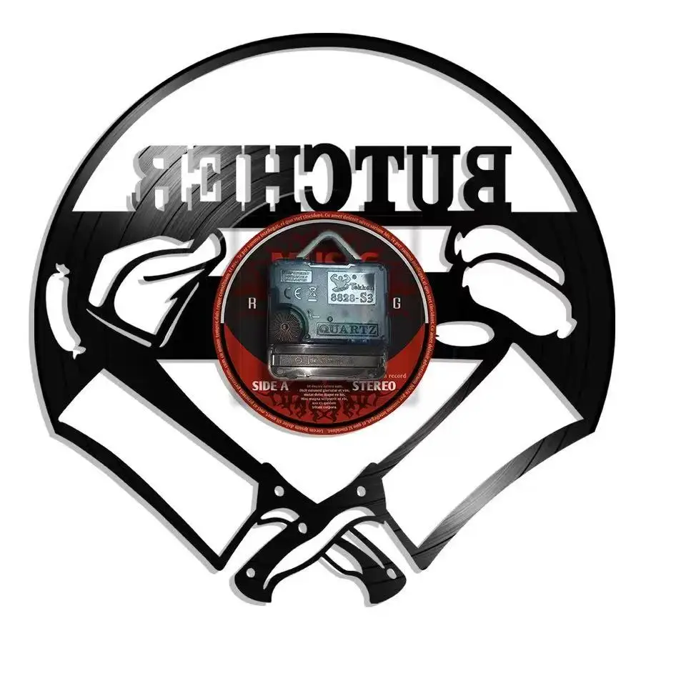 Настенные часы из винила