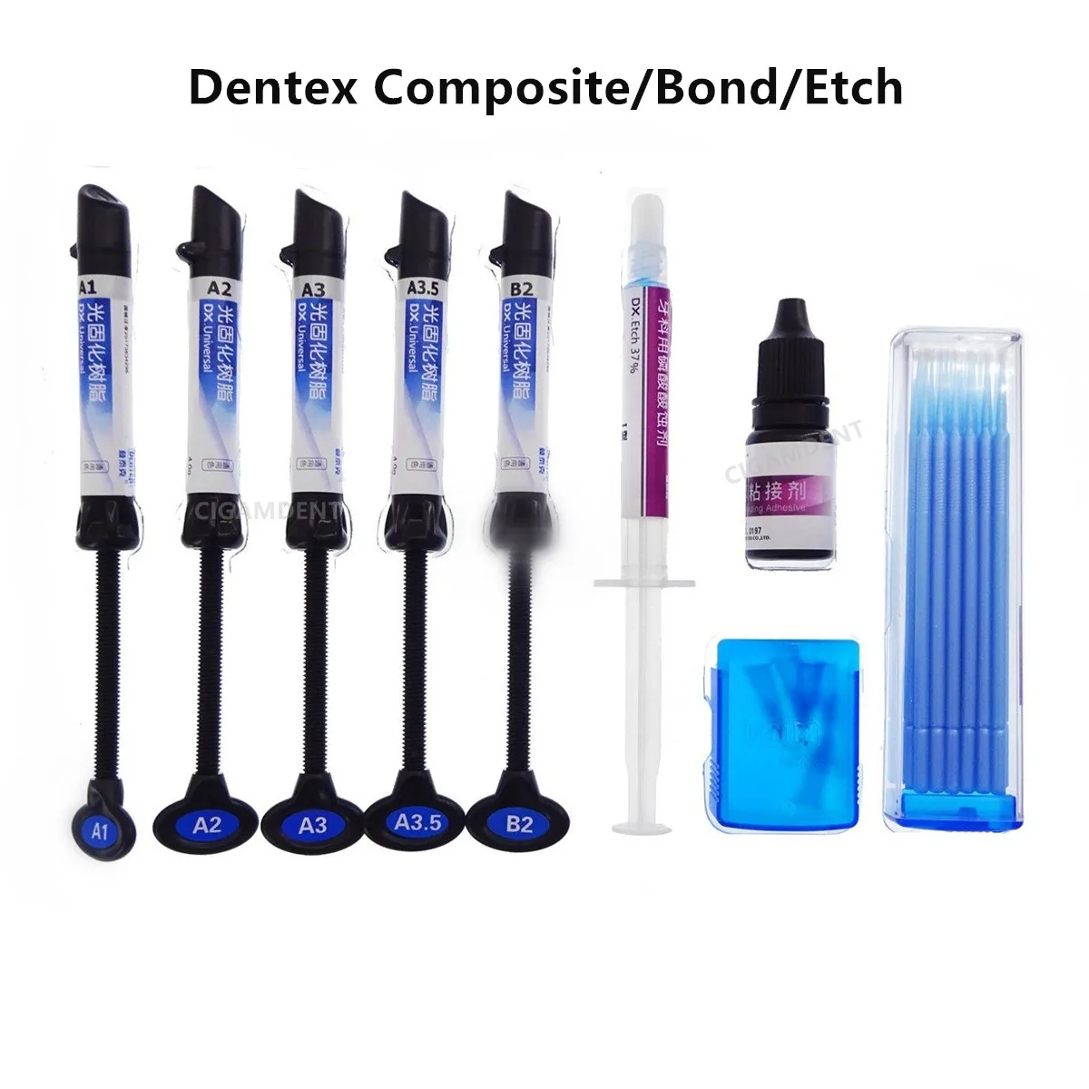 

Dentex Dental Universal Composite Resin Light Cure Bond Adhesive Bonding Agent Acid Etching Gel Primer