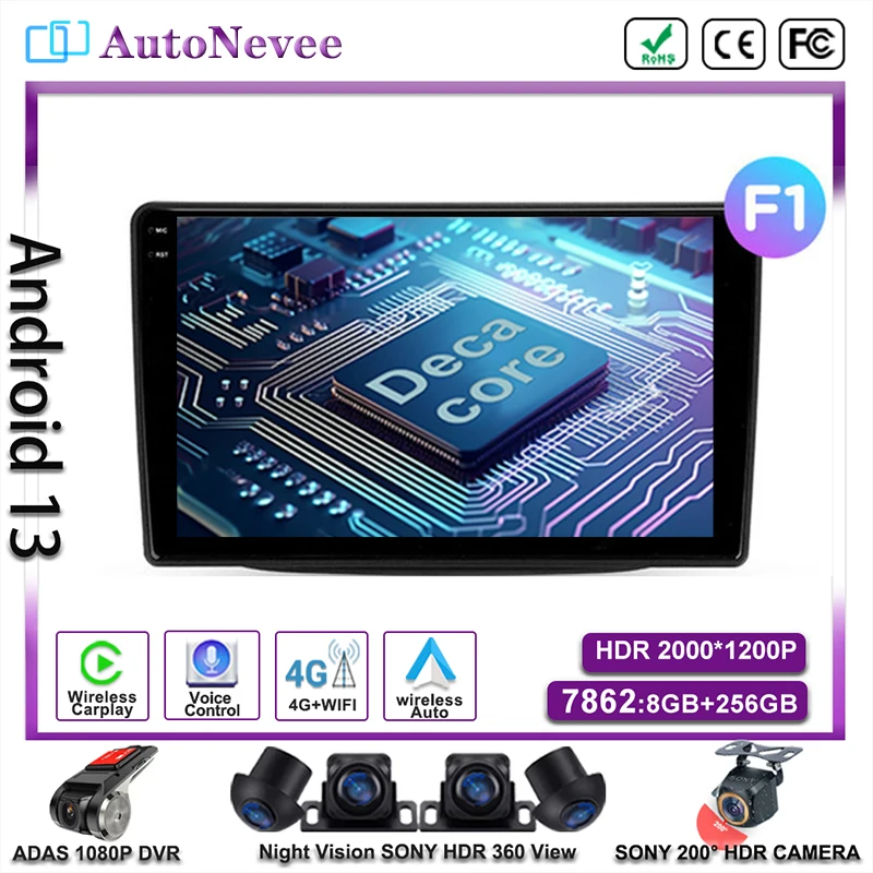 

Android For Kia Sorento 2 II XM 2012 - 2021 Android Auto Car Radio Player Stereo Autoradio navigazione Video GPS HDR QLED Wifi