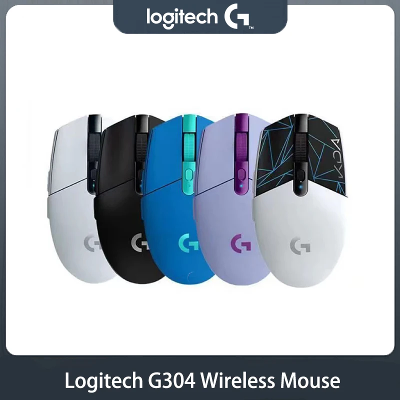 

Logitech G304 Wireless Mouse 6 Buttons Programmable USB Wireless Mouse HERO Sensor 12000 DPI Optical Mouse Adjustable Gaming Log