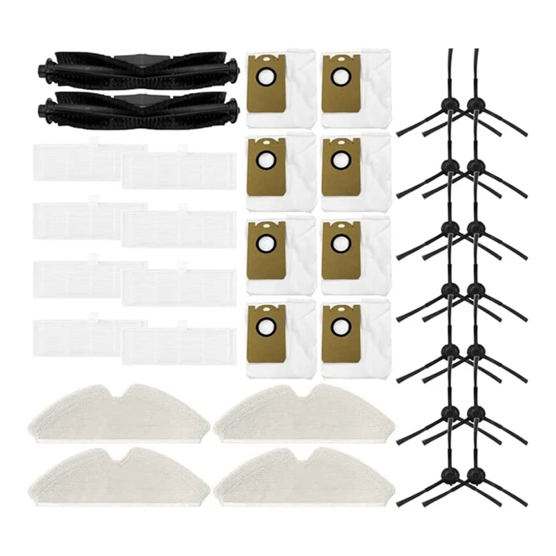 

1 Set Main Brush Side Brush Replacement Main Brush Parts For Proscenic M7 PRO/Uoni V980 Plus Robot