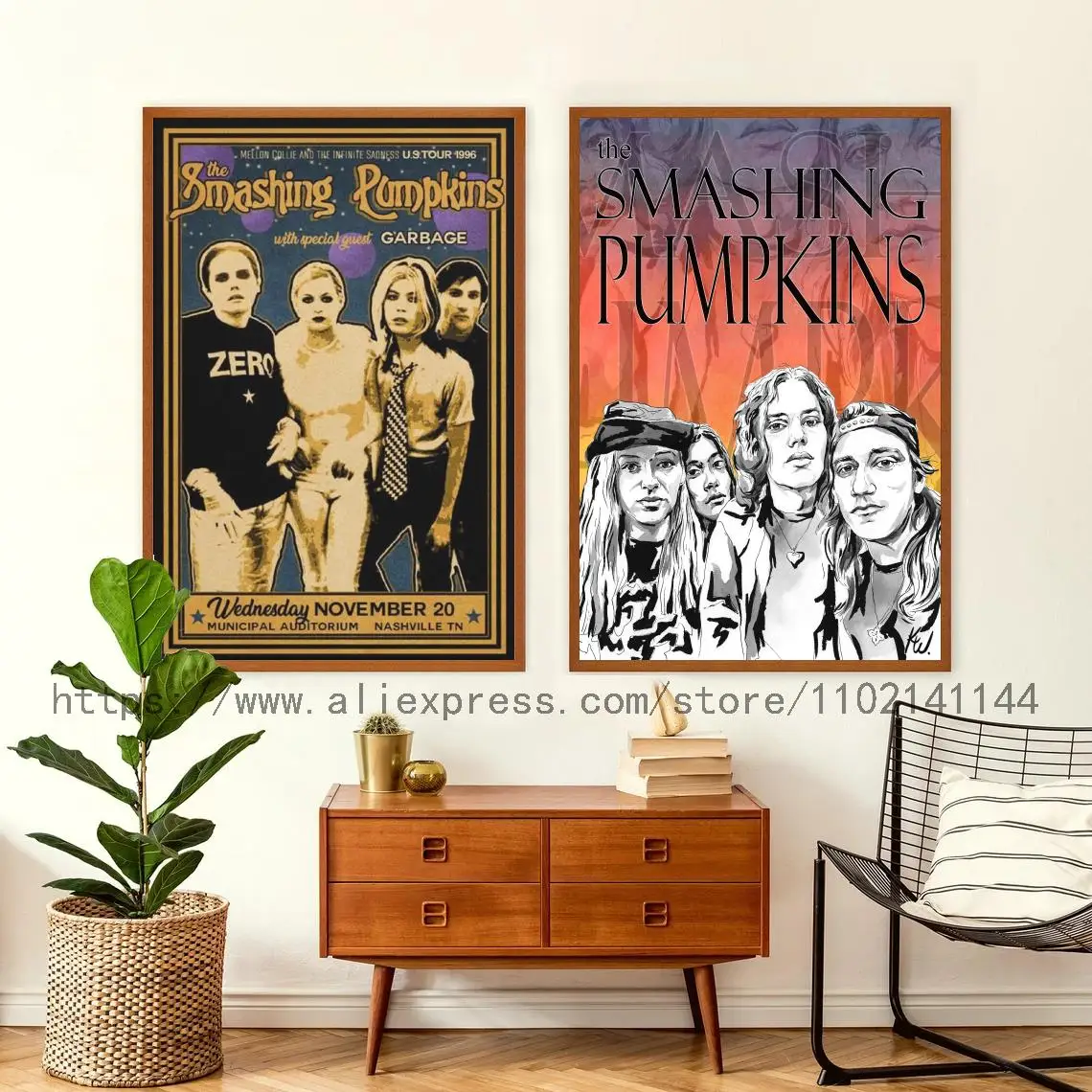 

The Smashing Pumpkins Band Decoration Art Poster Wall Art Personalized Gift Modern Family bedroom Decor Canvas Posters