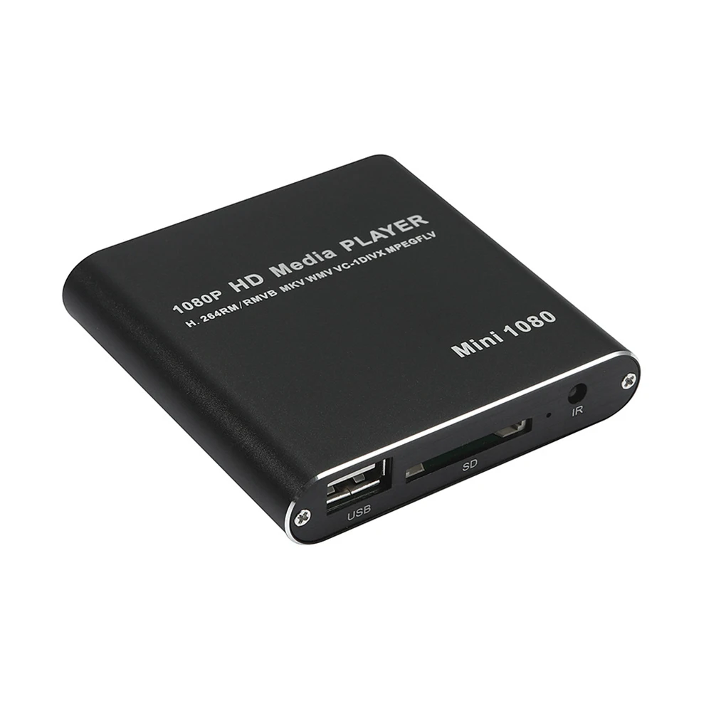 

1080P Mini HD Media Player AV USB SD MMC Multimedia Advertising MKV Car External Video Player