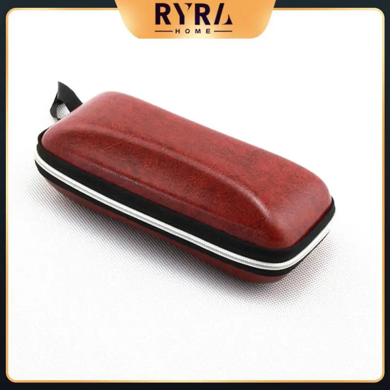 

2/4/5PCS Leather Leather Eyewear Case Delicate Personalized Sunglasses Zipper Box Multicolor Strong Home Storage