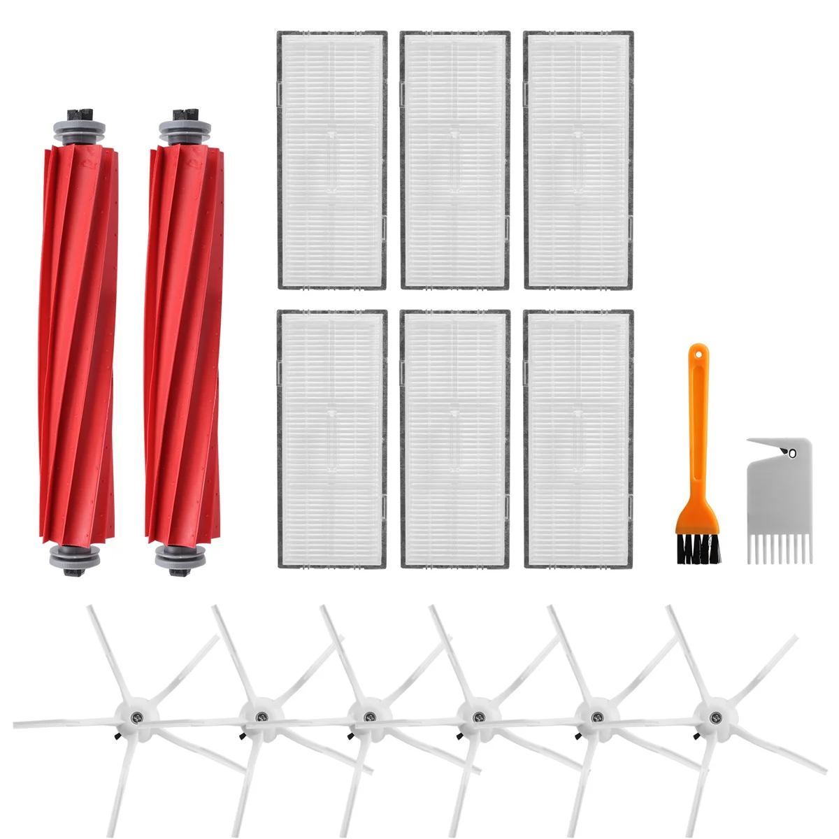 

Spare Parts for Roborock S7 T7S T7 Robot Vacuum Cleaner, Including Filter, Side Brush and Main Brush