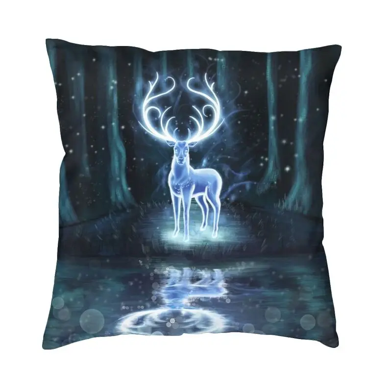

Модные наволочки с волшебным оленем, 40x40 см, бархатная наволочка для дивана, квадратная наволочка, домашний декор