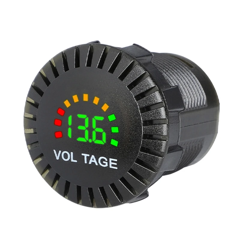 

Meter Tester 8V-30V Voltmeters for Motorcycle Car 12V-24V Voltmeter Dropship