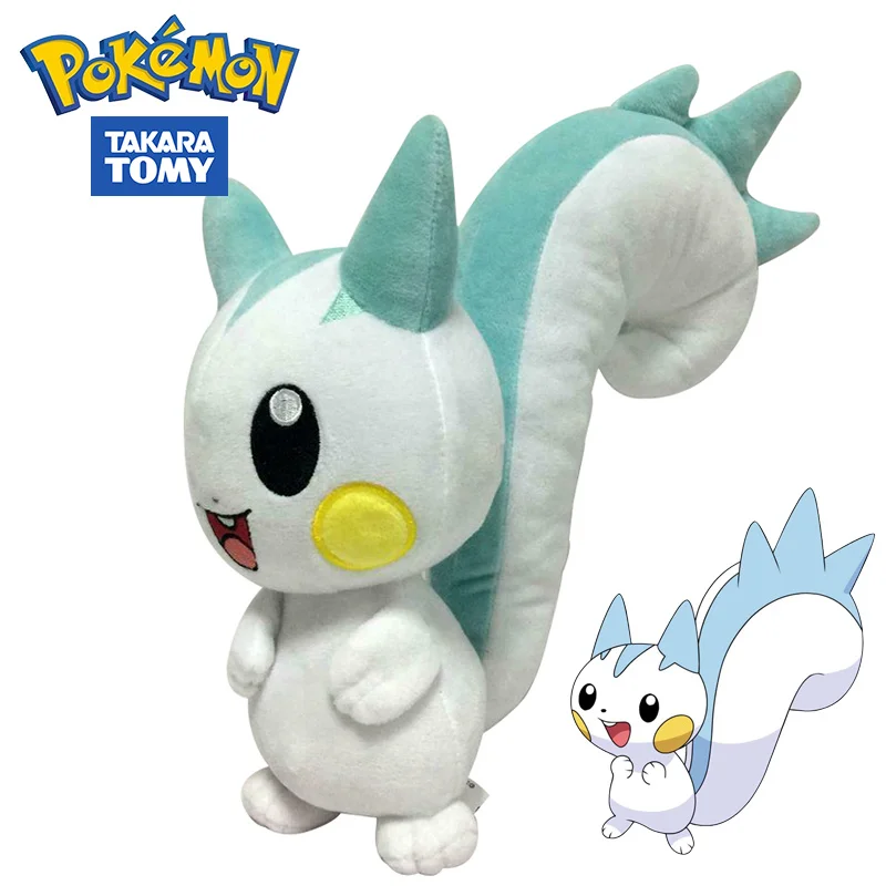 

30cm TAKARA TOMY Anime Pokemon Pachirisu Plush Toys Soft Stuffed Animals Toys Doll Kawaii Decoration Best Gift for Children