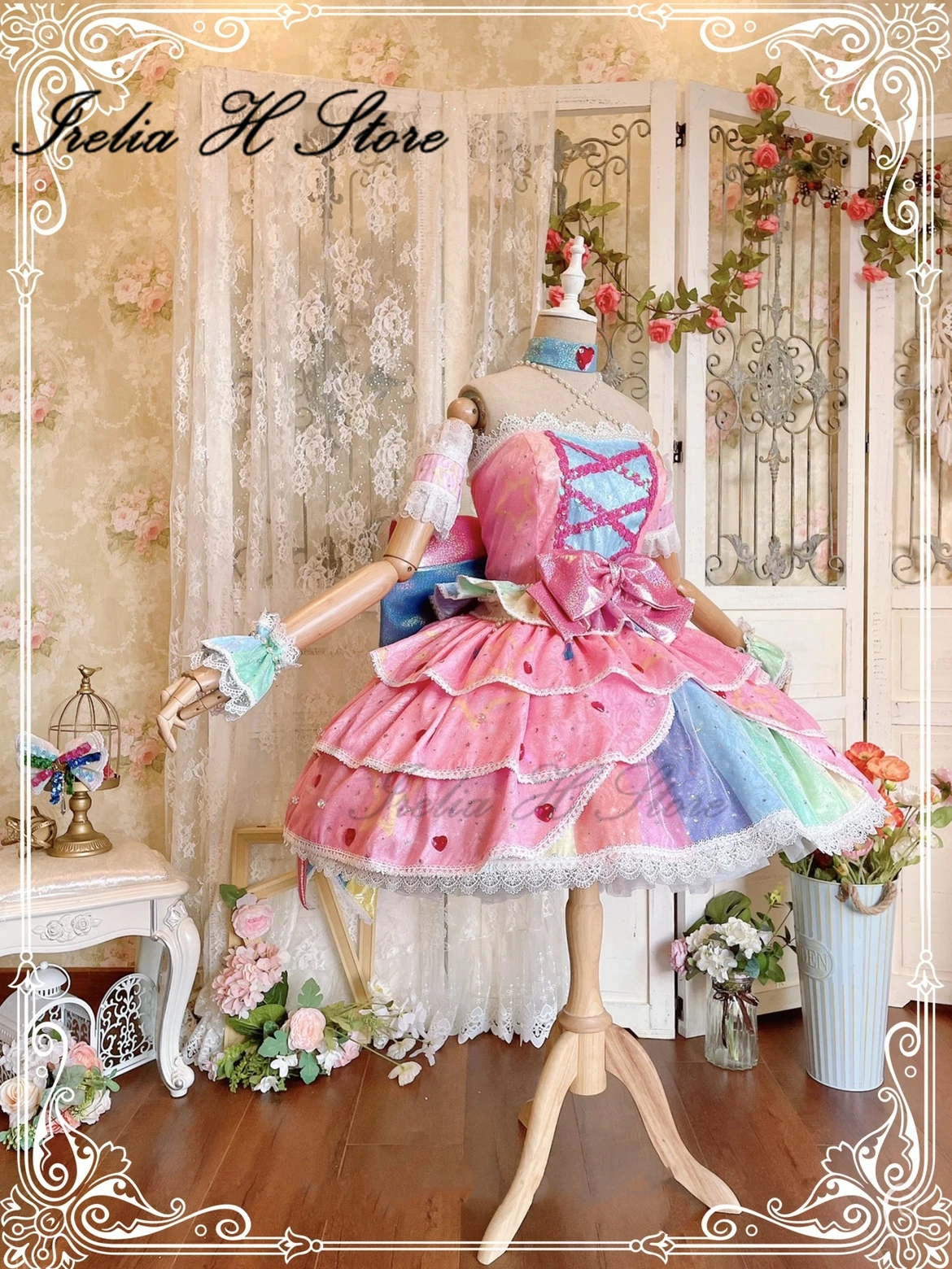 Магазин Irelia H сделанные на заказ звезды Aikatsu! Косплей-костюм nyino Yume платье аниме