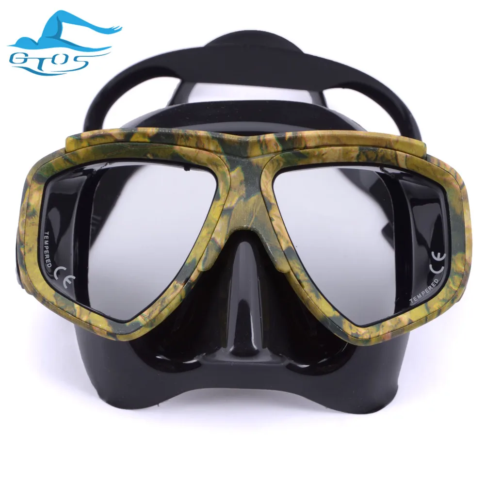 

Myopia Diving Mask Scuba Camouflage anti fog for spearfishing gear swimming masks Diving Equipment Mask Strap Diving