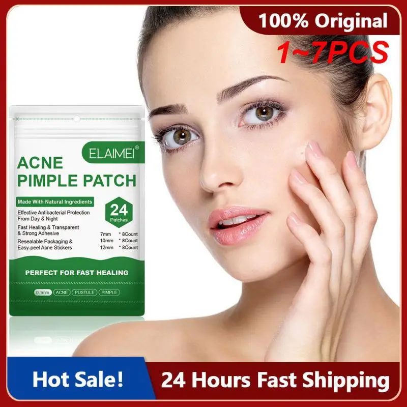 

1~7PCS Invisible Acne Patch To Fade Acne Marks Acne And Spot Removal Patch Ultra-thin Waterproof Facial Scar Care Disposable