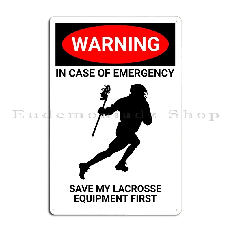 Металлический знак для экстренного лакроса, ретро-постер для бара, индивидуальное Оловянное украшение для стены