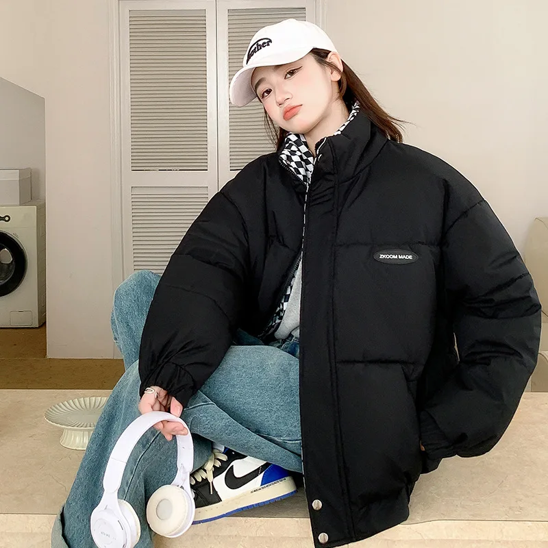 

Winter Jacket Women 2022 Korean Loose Black Jacket Bread Coat Warm Coats and Jackets for Women Clothing Parka Femme Hiver 2022 Z