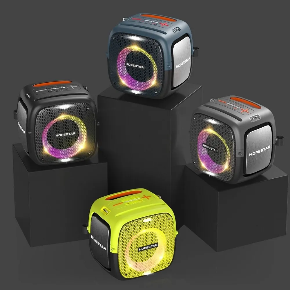 Колонка Hopestar Party One со штативом беспроводной мощный bluetooth бумбокс 80W с LED