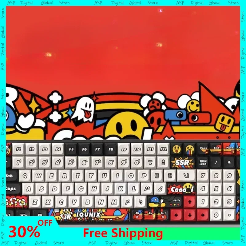 

Original F97 Wireless Three Mode Mechanical Keyboard Graffiti Diary Aluminum Tuotuo Customized Office E-sports Keyboard