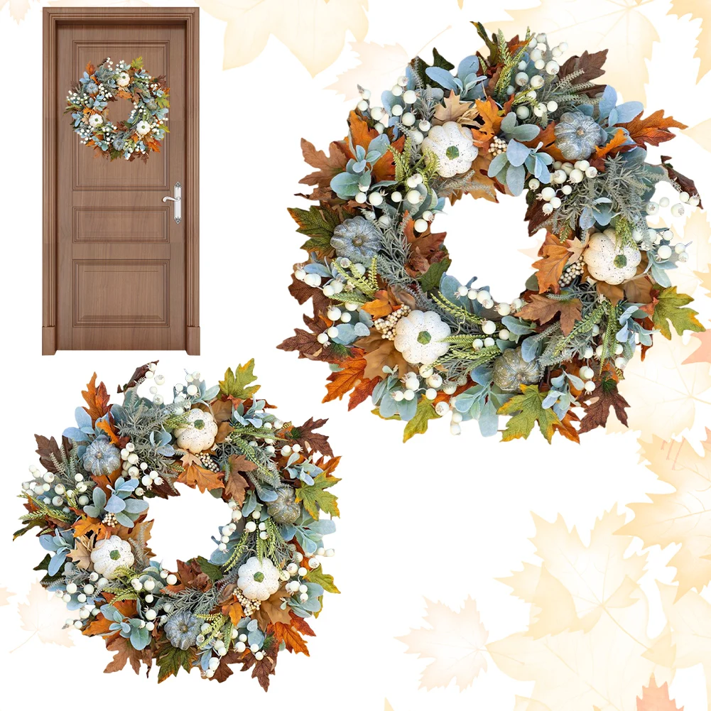 35/40 см гирлянда с тыквой и ягодами оконная подвесная имитация растения венок из