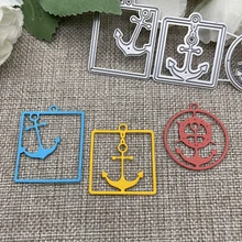 New Anchor sailboat tag Metal Cutting Dies Stencils For DIY Scrapbooking Decorative Handcraft Die Cutting Template Mold