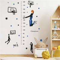 basketball shooting basket height measure stickers wall stickers for boy bedroom living room home wall decoration self adhesive