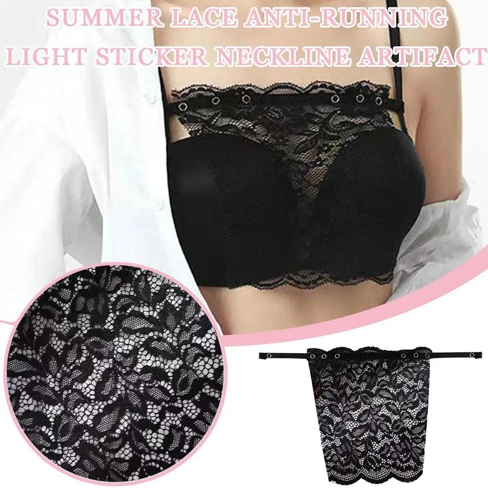 Top Women Top Bra for Women Invisible And Anti-privacy Bra Clip On Women's Top Wrapped Chest Overlay Top Female Woman Lace Top images - 6