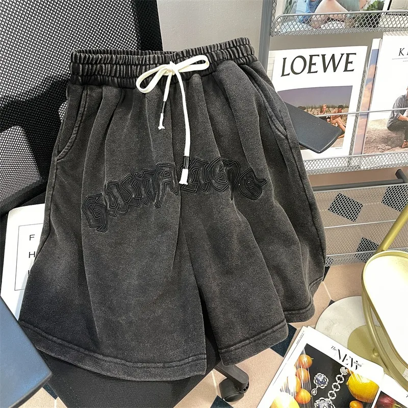 Casual Shorts Sweatpants Designer Y2k Cotton Wide Trendyol Summer Pants Fashion Baggy Men's Sports Women's Harajuku Clothing