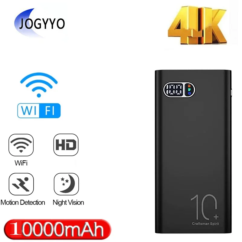 

Full HD 4K 10000 мА портативное зарядное устройство Wifi ip-камера ночного видения Мобильная камера видеонаблюдения с большой емкостью поддержка скр...