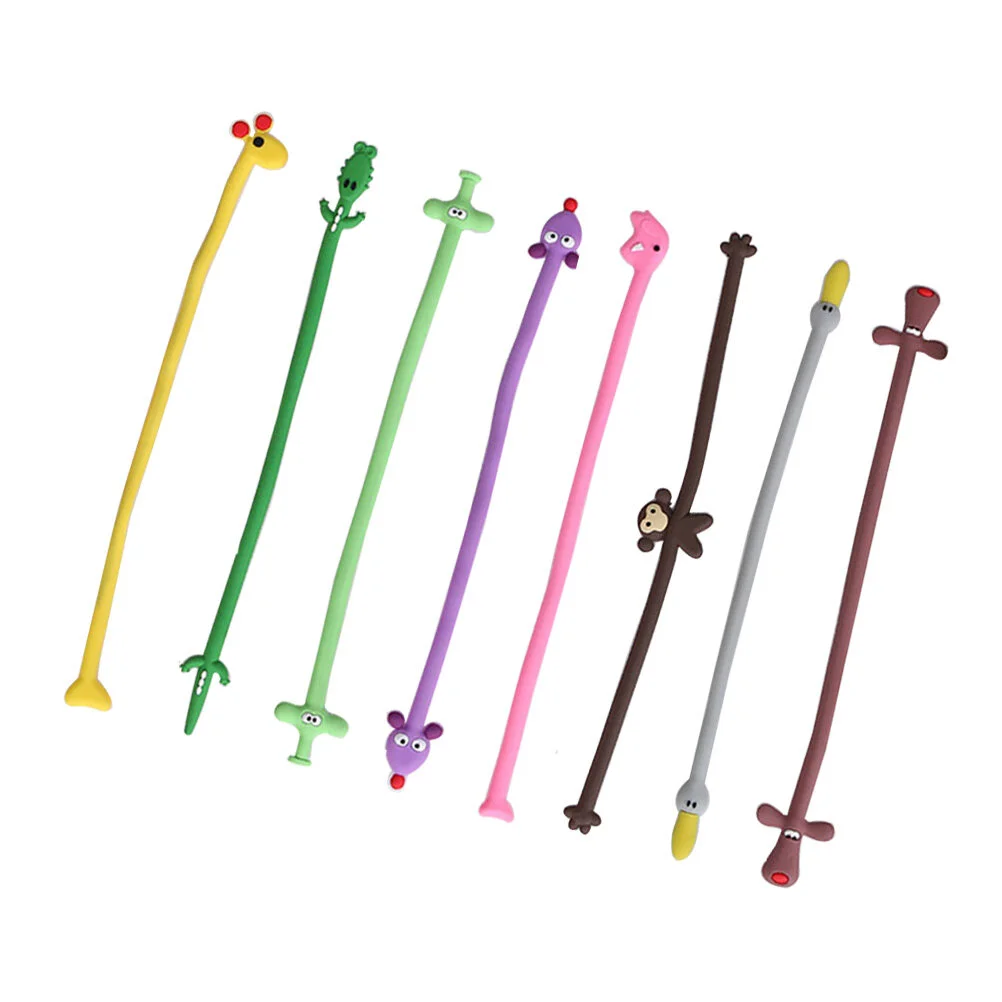 

8 Pcs Animal Cable Organizer Cartoon Cellphone Usb Hub Headset Earphone Winders Ties (Mixed Style)