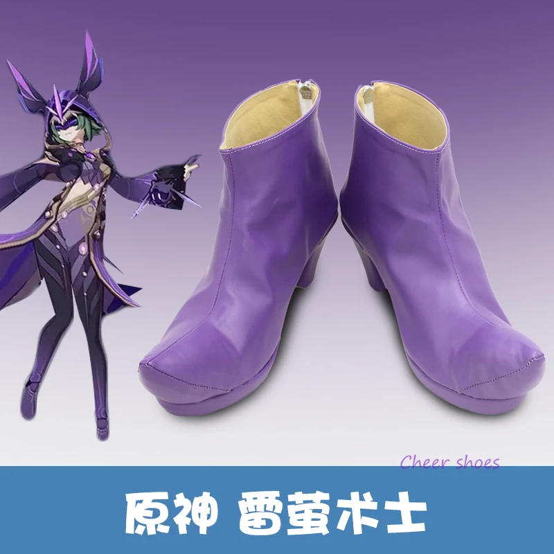 

Genshin Impact Monolithia Cosplay Shoes Comic Halloween Monolithia Cosplay Costume Prop Genshin Impact Cosplay Women Boots Cos
