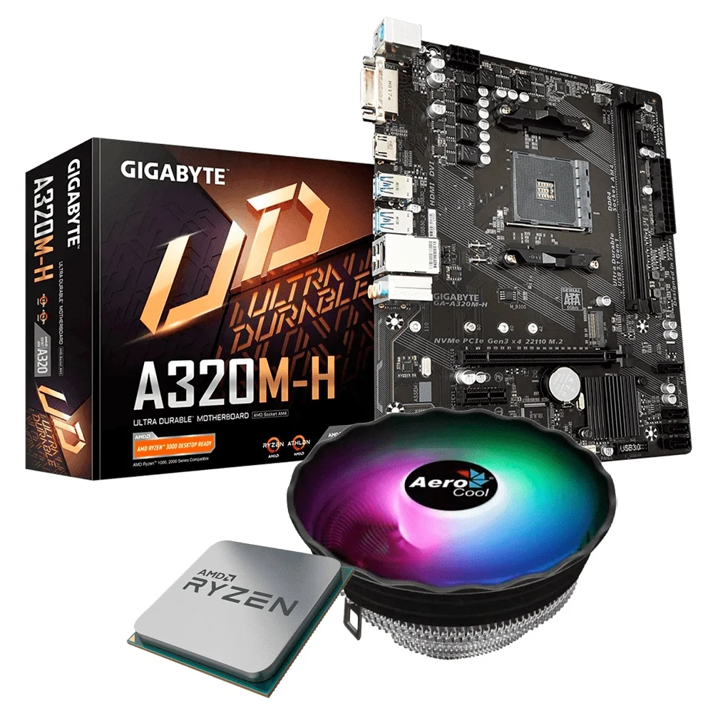 

Kit Upgrade, AMD Ryzen 5 1600, Gigabyte Ga-a320m