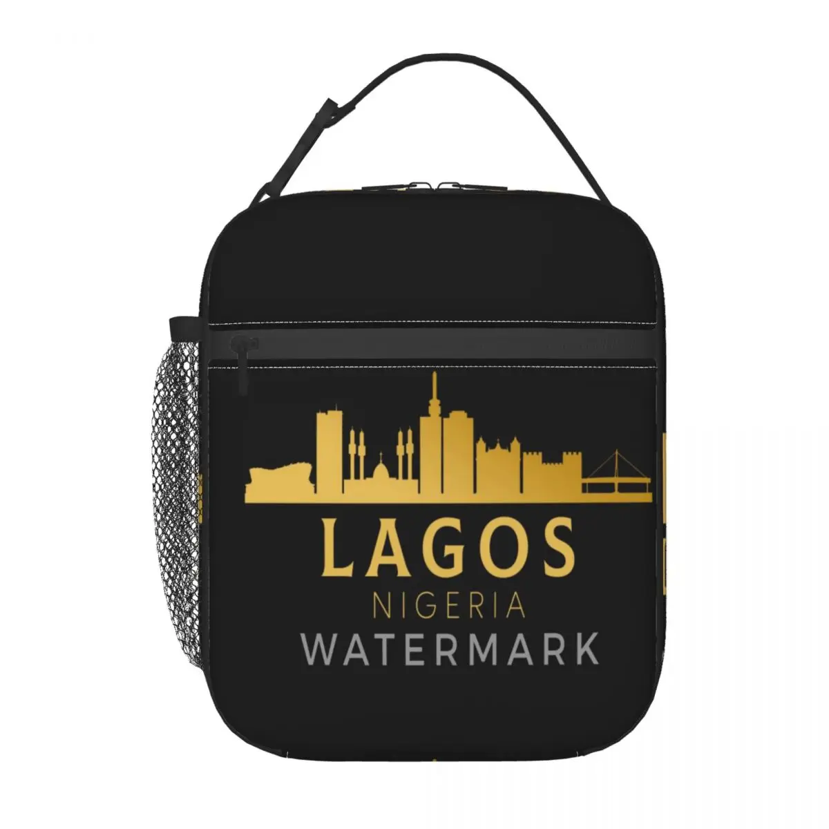 

Изолированный Ланч-бокс Нигерия Лагос, модный портативный дорожный подарок на день рождения, настраиваемый