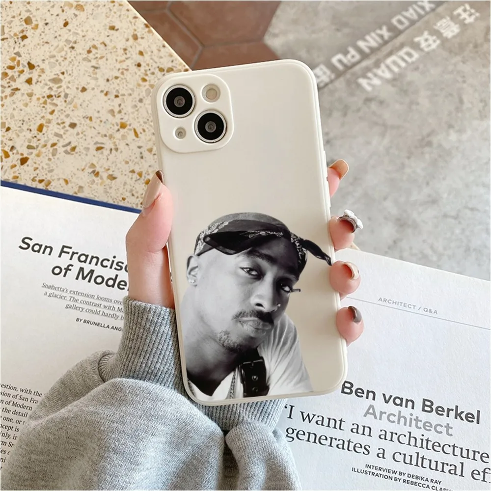 Rip Raper 2pac Phone Case For Iphone 11 13 14 Pro Max X Xr Xs Se2020 12mini White Cover